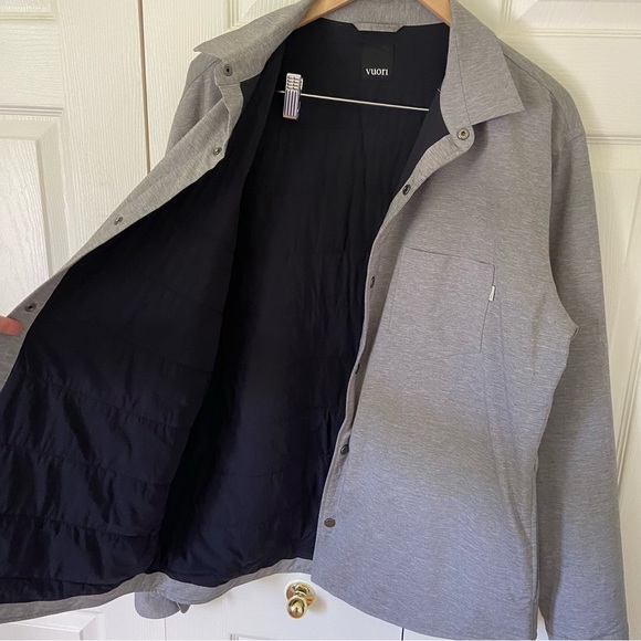Vuori Men’s Atlas Jacket Shacket Button Up Coat Grey Size XL - Picture 4 of 12